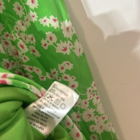 Love Harmony Green Floral Maxi Dress Womens Size Small lime green new w tag - Picture 9 of 12